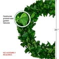 thumbnail image 6 of Northlight Preserved Leaf Spring Garden Wreath - 20" - Unlit, 6 of 7