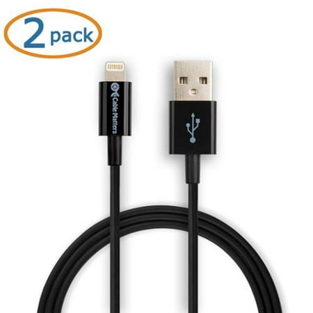 Cable Matters 2-Pack USB to Lightning Cable in Black 3.3 Feet/1