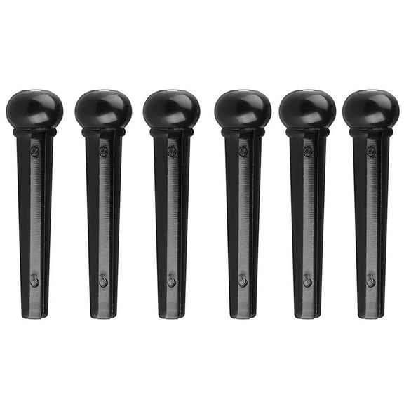 Aloha 6pcs Guitar Bridge Pins Acoustic Guitar Bridge Pin Pegs Guitar Parts Replacement