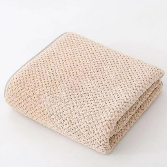 Flannel Fleece Throw Blanket Twin Size Weave Pattern Cozy Soft And Warm Fuzzy Blankets For Couch/Bed Bed Textured Warm Plush Microfiber 28.74" X 51/ Merbau Bath Towel