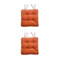 thumbnail image 2 of Almohadillas de pana Matsuzay para silla 2Conjunto Naranja, 2 of 6