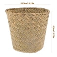 thumbnail image 2 of NUOLUX Cesta Organizadora Tejida En Pasto Natural Verde Claro Para Almacenamiento En Hogar, 2 of 5