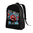 thumbnail image 2 of Custom Muppets Animal Go Wild Backpacks for Girls Boys Anime Cartoon College School Travel Bags Bookbag Fits 15 Inch Laptop, 2 of 5