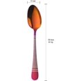 thumbnail image 3 of Hammered 12-Piece Stainless Steel Dinner Spoons, Stainless Steel Titanium Dinner Spoons Set, Table Spoon Modern Dessert Spoons Mirror-Polished- 13 Inches, Red, 3 of 8