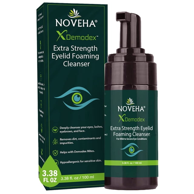 Demodex Eyelid Cleanser Foam | Aceite de árbol de té de más fuerza