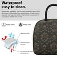 thumbnail image 3 of Lunch Bag Lunch Box for Women Reusable Insulated Lunch Cooler Bags,Large Capacity for Work Travel Picnic,Water-Resistant Black Gold Baroque Lunch Tote Bag Gifts for Woman Mom Black, 3 of 6