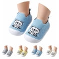 thumbnail image 2 of Toddler Shoes for Unisex Closed Toe Knit Mesh Cartoon Jacquard On Shoes Anti Soft Sole Toddler Sneaker for Baby First Walkers Summer Blue Size 5, 2 of 8