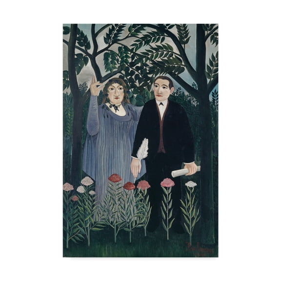 Trademark Fine Art 'The Poet' Canvas Art by Henri J.F. Le Douanier Rousseau