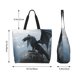 thumbnail image 5 of Fotbe Valley Gray Dragon Bolsa Tote Estética de Lona con Estampado para Mujer - Bolsa Reutilizable de Hombro Casual para Vacaciones, Compras, Trabajo y Gimnasio, 5 of 8