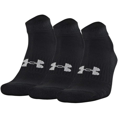 Under Armour Unisex-Adult Cotton Low Cut Socks, Multipairs , Black 2 (3 ...