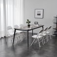 thumbnail image 2 of Vebreda Folding Chair Vinyl Padded Seat Metal Frame Home Office, White, 4 pack, 2 of 10