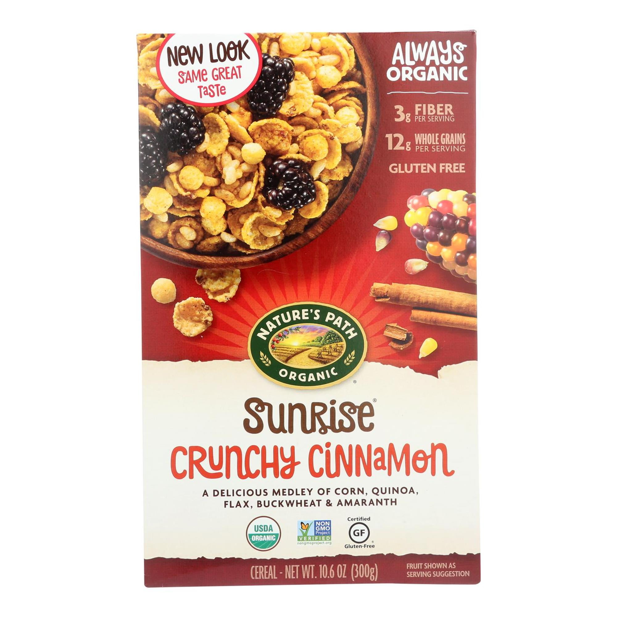 Nature's Path Organic Sunrise Crunchy Cinnamon Cereal, Gluten Free, 10.6 oz