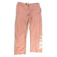 thumbnail image 2 of Victoria's Secret Pink Fleece Heritage Sweatpants Color Pink Script Logo Size Medium NWT, 2 of 3