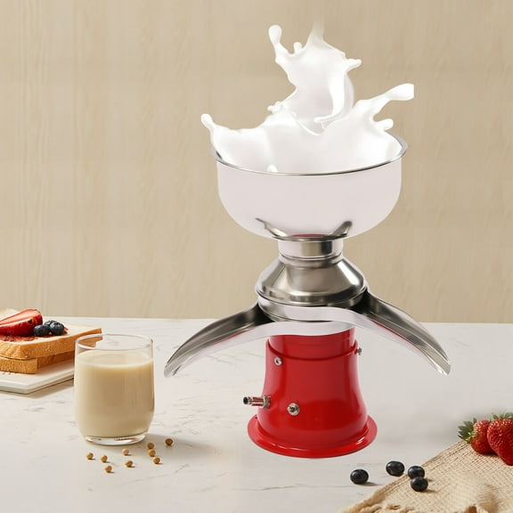 Milk Cream Separator, 100L/h Output Electric Cream Centrifugal Separator, 304 Stainless Steel Milk Skimmer with 5L Bowl Capacity, 10500RPM Rotating Speed Cream Separator, Perfect