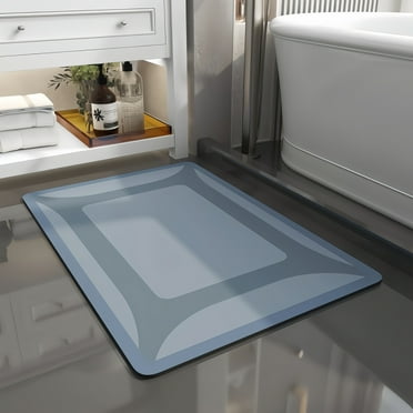 BKSDUEH Bath Mat Rug, Quick Dry Absorbent Rubber Backed Bathroom Mat, Thin Bathroom Rugs Fit Under Door Bath Mats for Bathroom Floor Mat, in Front of Sink-Shower Rug for Bathroom, 23.5"X35.5"