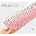 thumbnail image 4 of Keyboard Cover Skin Compatible with Logitech K585 Keyboard, Logitech K585 Slim Wireless Keyboard Protective Skin Cover Accessories - Gradual Pink, 4 of 5