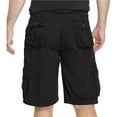 thumbnail image 4 of HOOMEUMY Men's Summer Cargo Shorts Straight Fit Bermuda Work Beach Shorts with Multi Pockets Straight Outdoor Work Shorts for Men Black 6, 4 of 6