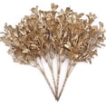 thumbnail image 3 of ZOELNIC Artificial Golden Berry Grass, 4pcs Christmas Garden Grass Faux Shrubs Fake Leaves Simulation Bushes Home Indoor Outdoor Wedding Festival Decoration Hall Office Table Planter Filler, 3 of 10