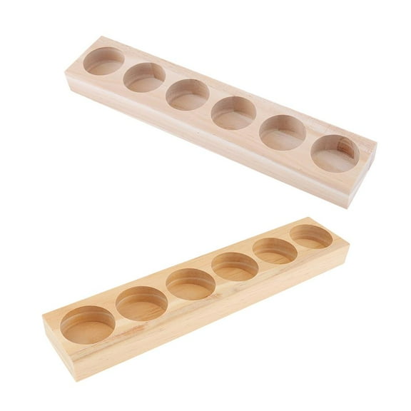 2 Pcs Wood Essential Oils Display Storage Organizer Stand Holder for 15ml/30ml