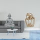 thumbnail image 2 of Estatua de mono,Estatua de Buda Mono para Interiores y Exteriores Budista,Figuras en miniatura meditando para decorar el jardín del hogar,Estatua abstracta,Estatua abstracta para decoración, 2 of 8