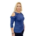 thumbnail image 2 of JENSEL (LAFEI NIER) Women's off-the-shoulder knitted blouse, 2 of 4