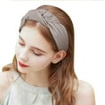thumbnail image 4 of MSJUHEG Headbands,Tie Headband,Wire Headband,Boho Bandeau,Thick Headbands,Sweet Tie Hair Headband Head Knot Hoop Hair Hairband Hairpin Headband Gray One Size, 4 of 7