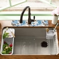 thumbnail image 2 of Sink Faucet Absorbing Mat, 2 Pack Drying Mat Around Faucet Sink Splash Guard Behind Faucet Sinkmat For Kitchen Bathroom Island Rv 15 * 5.5 Inch (60 * 14 cm), 2 of 6
