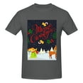 thumbnail image 4 of Bingfone Merry Christmas Elk Men'S Loose Fit Short-Sleeve Pocket T-Shirt, 4 of 7