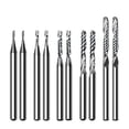 thumbnail image 1 of Luckyn 10 Pcs Carbide End Mill O Flute Upcut End Mill CNC Router Bit 1/8\" Shank, 1 of 8