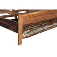 thumbnail image 6 of Taran Designs Alexander Geometric Wood King Bed in Vintage Brown Multicolor, 6 of 9