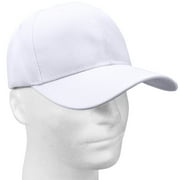 Falari Wholesale 12-Pack Baseball Cap Adjustable Size Plain Blank Solid Color White