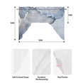 thumbnail image 6 of Marble Blue Kitchen Swag Valances for Windows, Modern Abstract Ink Painting Luxury Swag Valances Curtains for Living Room, Rod Pocket Window Treatments for Bathroom, Bedroom, Cafe, 56"x36", 6 of 6