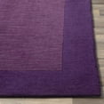 thumbnail image 4 of BoutiqueRugs Greene Boho Hand Tufted Wool Natural Fiber Soft Area Rug - Farmhouse Minimalist Geometric Bordered Solid Color Carpet - Dark Purple, Dark Plum, Violet, Eggplant - 5' x 8' (5x8 Area Rug), 4 of 13