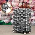thumbnail image 4 of Black White Skull Stack Pattern Luggage Cover Fashion Suitcase Cover Baggage Covers Fit 25-28 Inch Luggage (Go Travel), 4 of 5