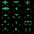 thumbnail image 4 of Pegatinas de tatuajes de taladro brillante para Halloween, pegatina de cara luminosa parpadeante para noche, Bar, fiesta, Carnaval, tatuaje, decoración artística 3D, 4 of 4