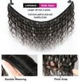thumbnail image 2 of MDL Human Hair Body Wave 18 20 22 Inch 3 Bundles  With 16 Inch Closure 100% Unprocessed Brazilian Human Hair Bundles with 4x4 Lace Closure Natural Color, 2 of 9
