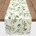 thumbnail image 2 of Creative Products Watercolor Leaves And Berries Green 5 16 x 90 Poly Twill Table Runner, 2 of 3