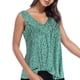 thumbnail image 1 of Gibobby Blusa Manga Larga Mujer Camisa sin mangas con estampado de flores con cuello en V para mujer a la moda（Verde， XL), 1 of 5