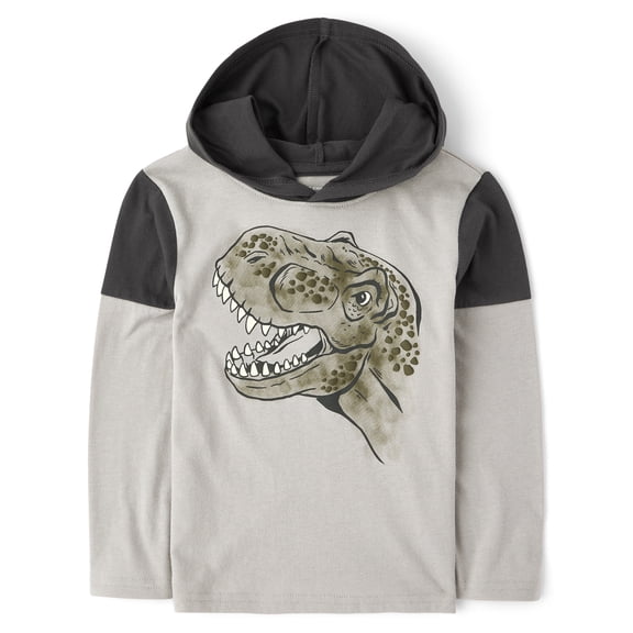 The Children's Place Baby And Toddler Boys Long Sleeve Graphic Hooded Top, Sizes 6M-5T