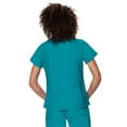thumbnail image 2 of Koi 'Classics' Women's Nicole Crossover V-Neck Solid Scrub Top Scrub Top, 2 of 2