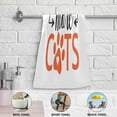 thumbnail image 5 of Inspiring Funny Quote Kitchen Hand Towels 2 PCS, Less People More Cats Fingertip Bath Towels Ultra Soft and Highly Absorbent, Decorative Face Towels Dish Washcloths, 28.3"x14.4", 5 of 5