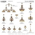 thumbnail image 3 of Livex Lighting Villa Verona 6 Light Verona Bronze Foyer, 3 of 8