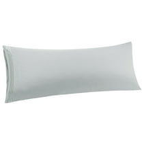 Unique Bargains Polyester Body Pillowcases Soft with Zipper Light Gray 20"x48"