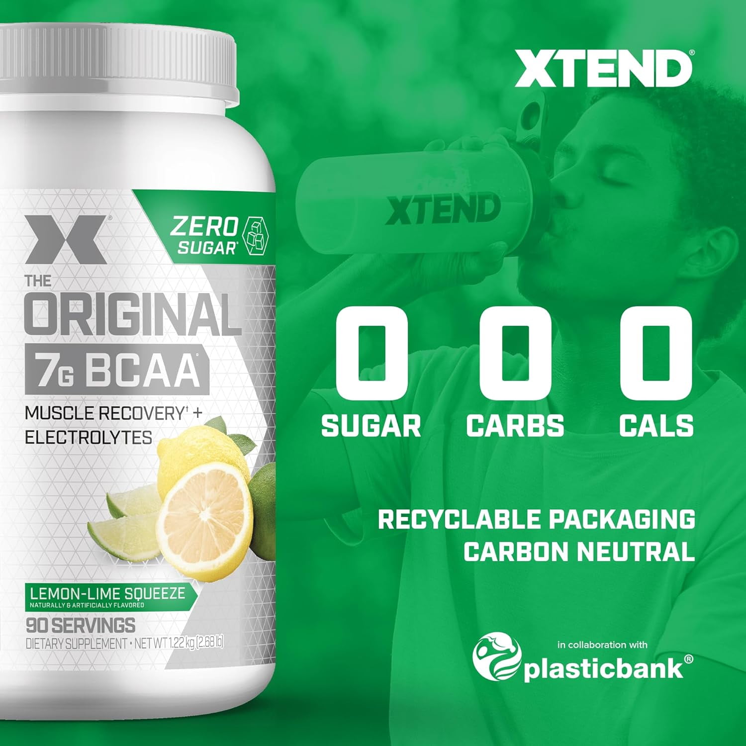 XTEND Original 7g BCAA Powder, for Muscle Recovery, Sugar