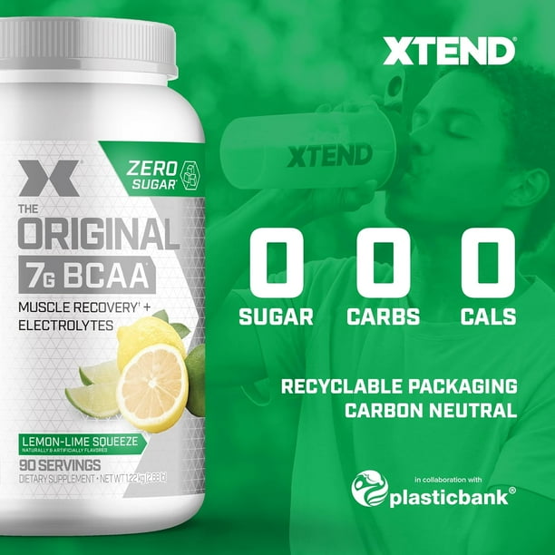 Free Shipping! XTEND Original BCAA Powder, 7G BCAA, Sugar Free