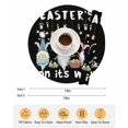 thumbnail image 6 of 15 Inch Round Placemats Set of 4, Black Gnomes Easter Non Slip Heat Insulation PP Table Mats, Eggs Botanical Carrot Pastoral Washable Place Mats for Kitchen Dining Party Table Decor, 6 of 7