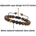 thumbnail image 3 of Pulsera De Cuentas Para Heilwiy Hombres Mujeres Lava Rock Stone Ansiedad Aceite Esencial Volcánico Regalo Ajustable, 3 of 5