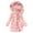 Pink, variant on JURANMO Winter Trendy Down Jackets for Women Fleece Lined Warm Slim Quilted Coat Solid Color Hood Mid Length Outwear Deals of the Day Black M