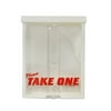 VictoryStore Realtor Weatherproof "Take One" Brochure Box - Sturdy Flyer Holder with Red "Please Take One" Message