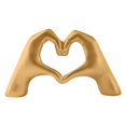 thumbnail image 5 of Home Decorative, Surprise Golden Heart Hands Sculpture Decor For Bedroom Living Room Bookshelf Table Modern Love Heart Hands Statues, Boho Home Decor Accessories, Golden*2PCS, 5 of 5